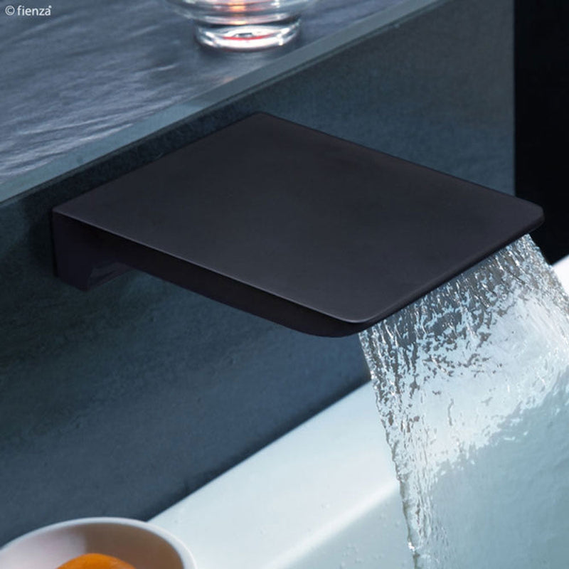 Fienza Harmon Waterfall Bath Outlet - Matte Black