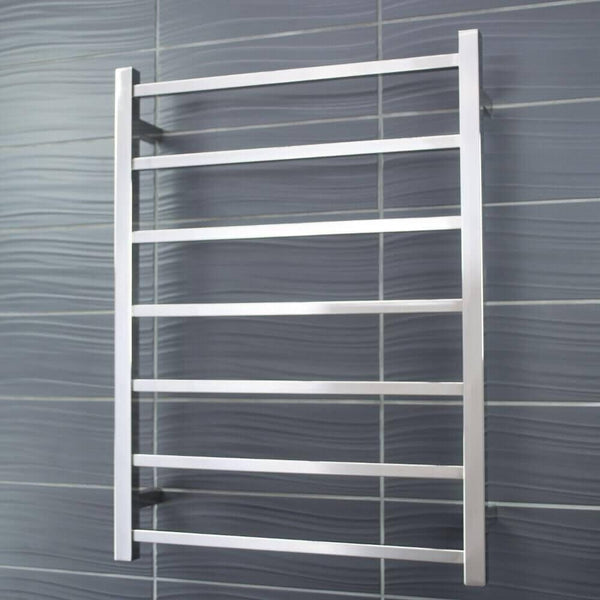 Radiant BRU-STR01 Square Heated Ladder 600x800 Brushed