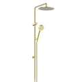 Greens Textura Combination Twin Rail Shower - Brushed Brass