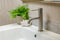 Greens Textura Basin Mixer - Brushed Stainless