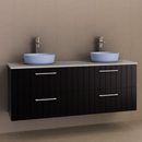 Timberline Thorne 1500mm Wall Hung Vanity with Double Ceramic Basin