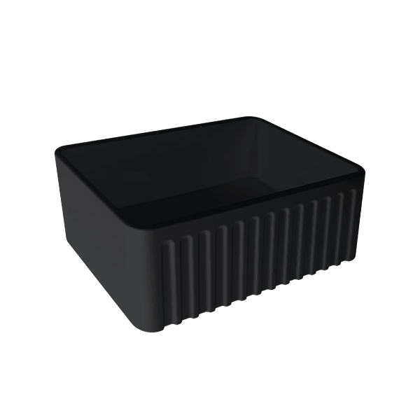 Turner Hastings Novi 60 x 46 Fireclay Single Butler Sink - Matte Black NO60FS-MB