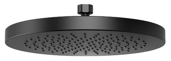 Phoenix Vivid Shower Rose 230mm Round - Matte Black