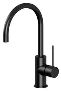 Phoenix Vivid Slimline Gooseneck Sink Mixer 160mm - Matte Black