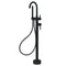 Nova Freestanding Bath Mixer, Spout and Handshower - Matte Black