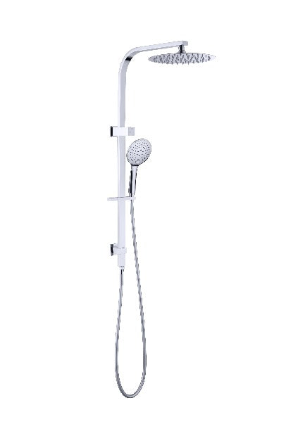 Nero Bianca Flat Rail Round 250mm Combination Shower - Chrome / NR250805cCH