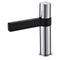 Zenon Noir Basin Mixer, Chrome & Black