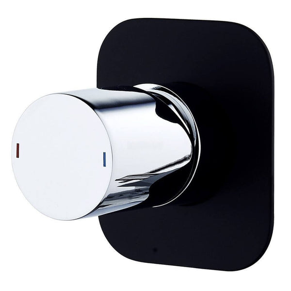 Zenon Noir ShowerBath Mixer - Black & Chrome